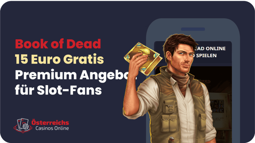 Book of Dead 15€ Bonus ohne Einzahlung Book of Dead - 15€ Bonus für Spieler ohne Einzahlung mit 40x Umsatz für ägyptische Slots