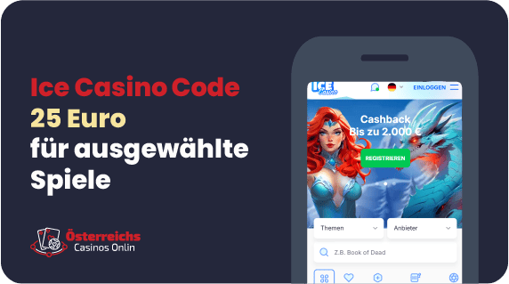 Ice Casino Promo Code 25 Euro oder alternative 50 Freispiele mit niedrigen Umsatzbedingungen für Neukunden