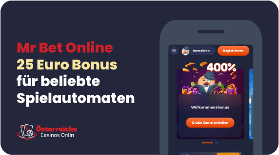 Mr Bet 25 Euro Bonus für Spielautomaten wie Wolf Gold mit minimaler Einzahlung von nur 10€