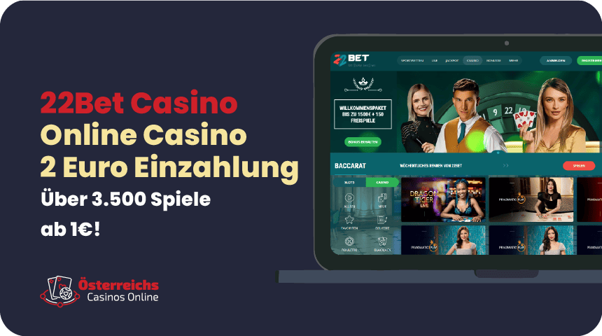 2 Euro Einzahlung bei 22BET 2 Euro Einzahlung für Österreich bei 22BET