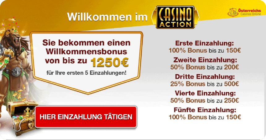 Promotionsgebote Promotionsgebote in Action Casino Online
