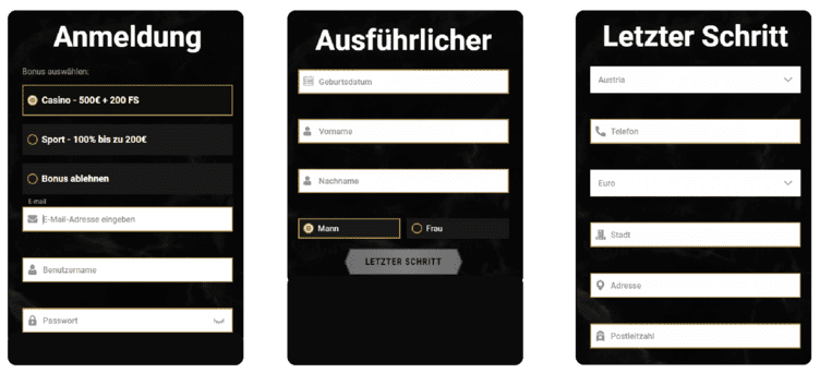 Casino Anmeldung Online Casino Anmeldung bei Casinoly