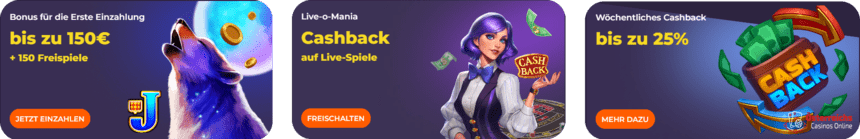 Bonusangebote Aktuelle Bonusangebote für österreichische Spieler bei Casino Coolzino