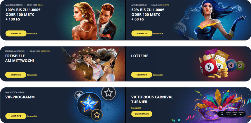 Promotionsgebote Promotionsgebote in Пoldenstar Casino Online