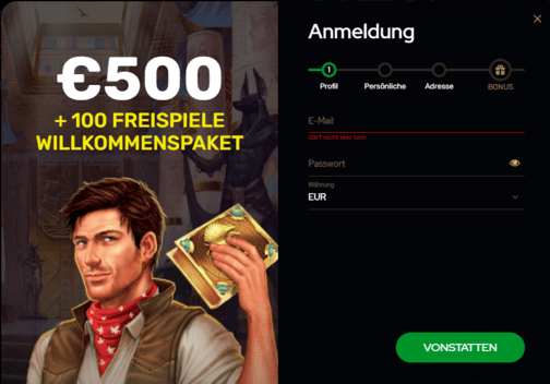 Registrierungsprozess Registrierungsprozess bei Katsubet Casino für Spieler aus Österreich 2025