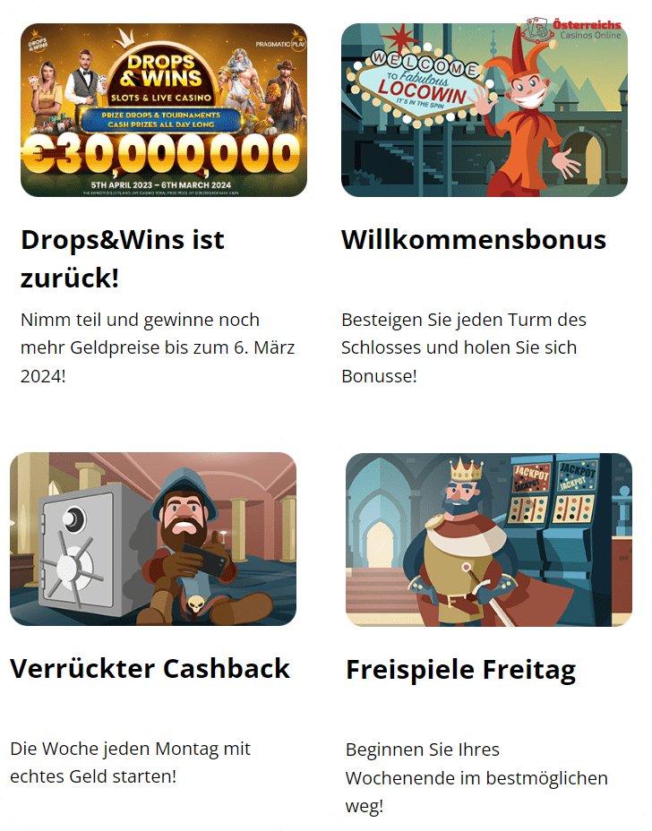 Promotionsgebote Promotionsgebote in locowin Casino Online