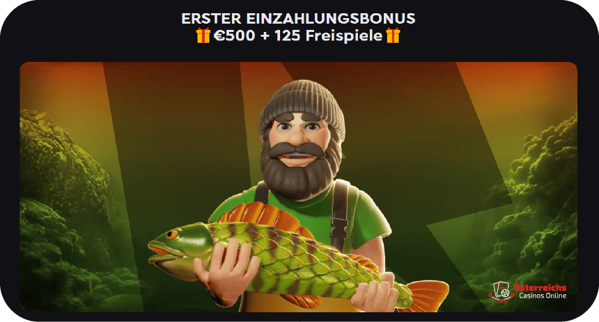 Bonus auf die erste Einzahlung im Rock Win Io Casino für österreichische Spieler