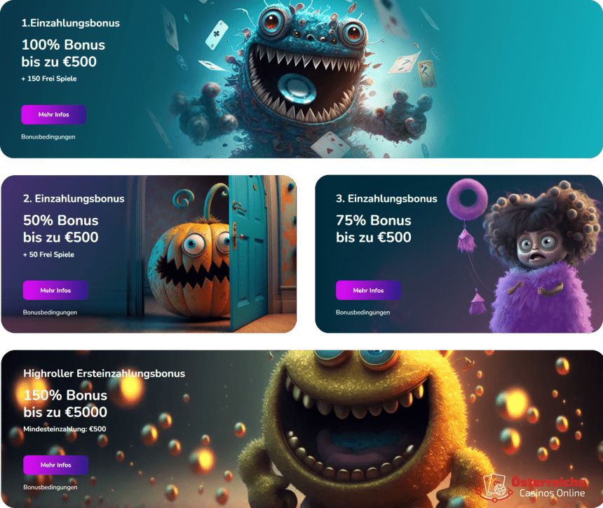 Promotionsgebote Promotionsgebote in Scream Casino Online