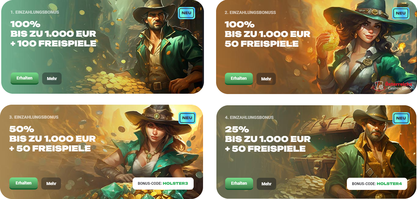 Promotionsgebote Promotionsgebote in SlotHunter Online Casino 2025