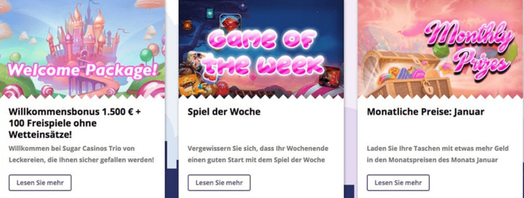 Promotionsgebote Promotionsgebote in SugarCasino Online 2025