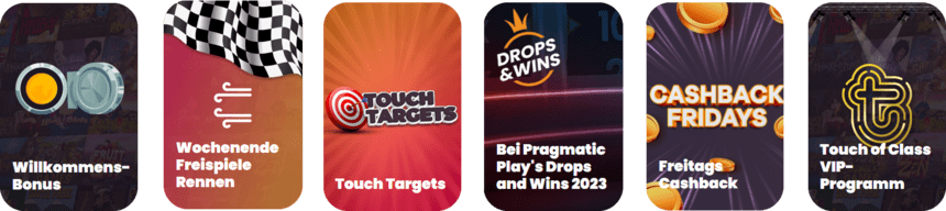 Promotionsgebote Promotionsgebote in Touch Casino Online