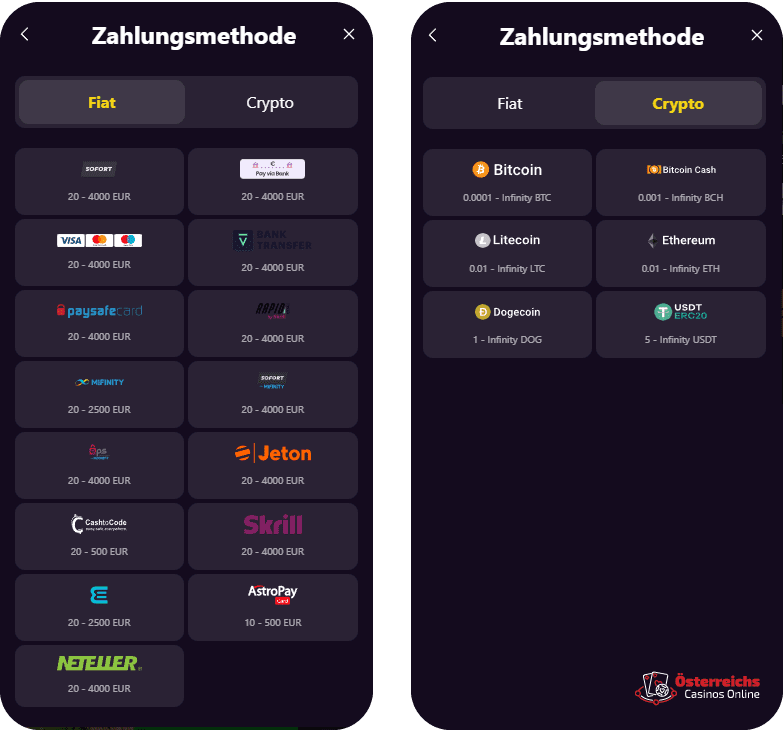 Einzahlungslimits Einzahlungslimits bei Zoom online casino