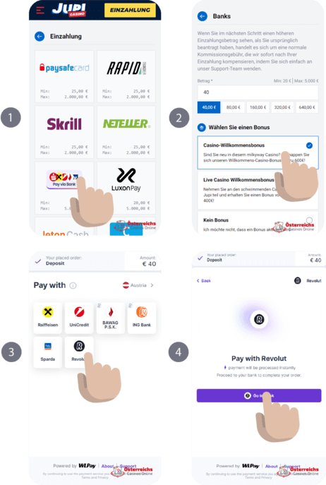 Wie macht man eine Einzahlung mit Revolut in einem Online-Casino? Wie macht man eine Einzahlung mit Revolut in einem Online-Casino?