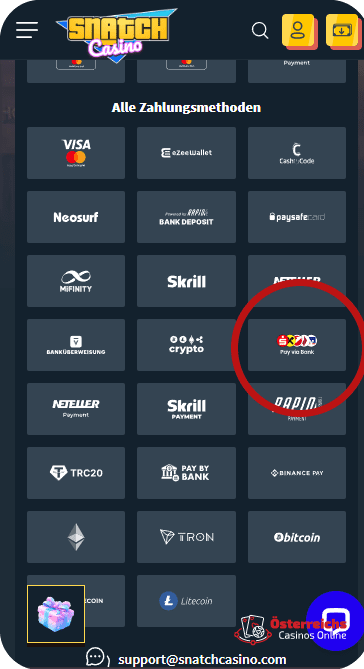 Revolut Zahlung bei Snatchcasino Revolut Zahlung bei Snatchcasino